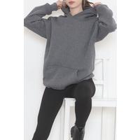 Kapşonlu Sweat Füme - 12531.1554.