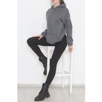 Kapşonlu Sweat Füme - 12531.1554.