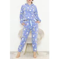 Hooded Fleece Suit Blue - 344.1287.