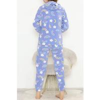 Hooded Fleece Suit Blue - 344.1287.