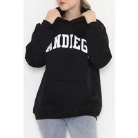 Hooded Printed Sweat Black - 922.1247.