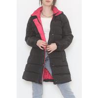 Hooded Coat Blackfuchsia - 5143.1555.