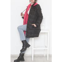 Hooded Coat Blackfuchsia - 5143.1555.