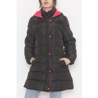 Hooded Coat Blackfuchsia - 5143.1555.