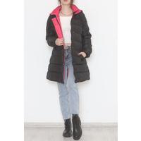 Hooded Coat Blackfuchsia - 5143.1555.