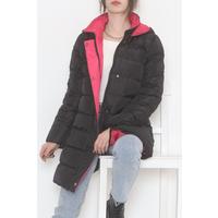 Hooded Coat Blackfuchsia - 5143.1555.