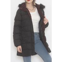 Furry Hooded Coat Black3 - 1753.1555.