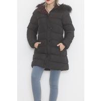 Furry Hooded Coat Black3 - 1753.1555.