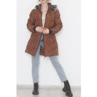 Furry Hooded Coat Brown - 6114.1555.