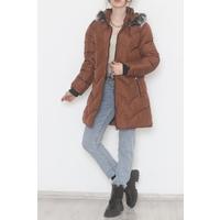 Furry Hooded Coat Brown - 6114.1555.