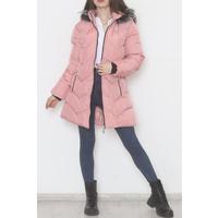 Furry Hooded Coat Powder - 6114.1555.