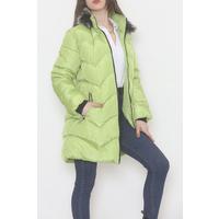 Furry Hooded Coat Lightgreen - 6114.1555.
