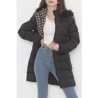 Furry Hooded Coat Black1 - 1753.1555.