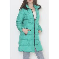 Furry Hooded Coat Green - 2751.1555.