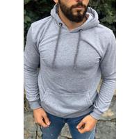 Kapüşonlu Sweatshirt GRI