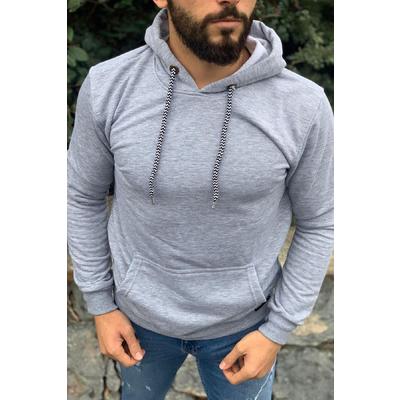 Kapüşonlu Sweatshirt GRI