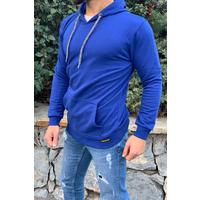 Kapüşonlu Sweatshirt SAX MAVI