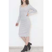 Square Neck Dress Gray - 11764.1567.