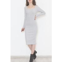 Square Neck Dress Gray - 11764.1567.