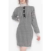 Houndstooth Dress Creamblack - 12414.701.