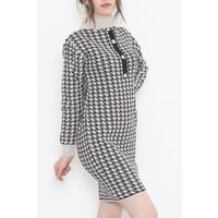 Houndstooth Dress Creamblack - 12414.701.