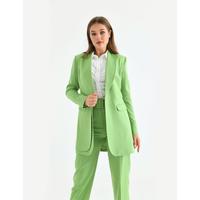 Belted Double Cap Suit Pistachio Green