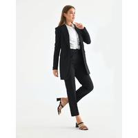 Belted Double Cover Suit Black