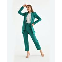 Belted Double Cover Suit Green