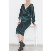 Belted Dress Emerald - 3674.1595.