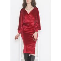 Belted Dress Claret Red - 3674.1595.