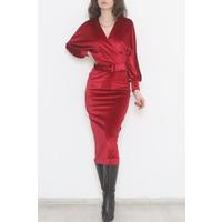 Belted Dress Claret Red - 3674.1595.