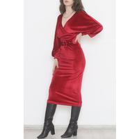 Belted Dress Claret Red - 3674.1595.