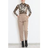 Belted Pleated Trousers Mink - 20318.683.