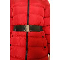 Belted Puffer Jacket Claret Red - 6101.1555.