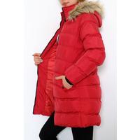 Belted Puffer Jacket Claret Red - 6101.1555.