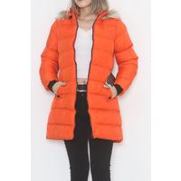 Belted Puffer Jacket Orange - 6101.1555.