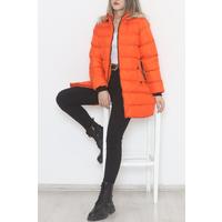 Belted Puffer Jacket Orange - 6101.1555.