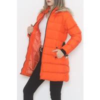 Belted Puffer Jacket Orange - 6101.1555.