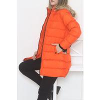 Belted Puffer Jacket Orange - 6101.1555.