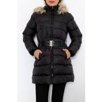 Belted Puffer Jacket Black - 6101.1555.