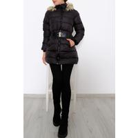 Belted Puffer Jacket Black - 6101.1555.