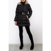 Belted Puffer Jacket Black - 6101.1555.