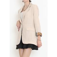 Keten Blazer Ceket Bej - 2115.1322.