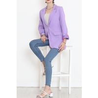 Keten Blazer Ceket Lila - 2115.1322.