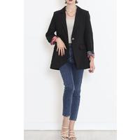 Keten Blazer Ceket Siyah - 2115.1322.