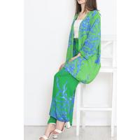 Kimono Takım Yeşilmavi - 10553.1095.