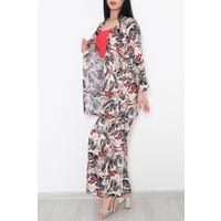 Kimono Takım Yeşilçiçekli - 10553.1095.