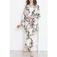 Kimono Takım Ekru - 10553.1095.