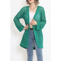 Short Mesh Cardigan Green - 15582.1319.