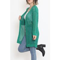 Short Mesh Cardigan Green - 15582.1319.